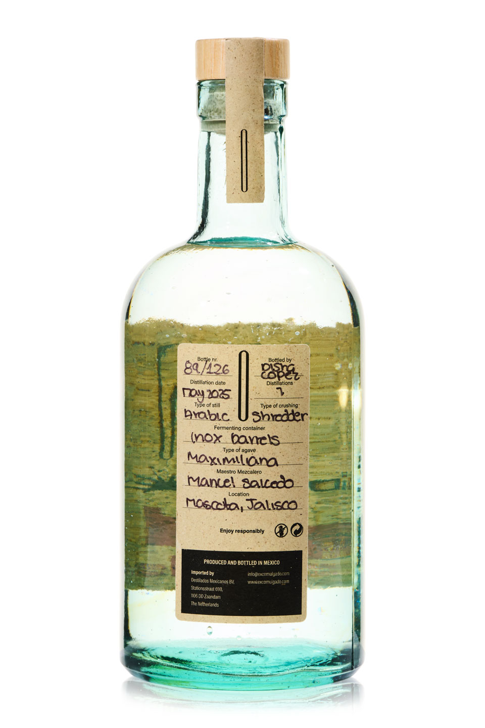 Raicilla — back label