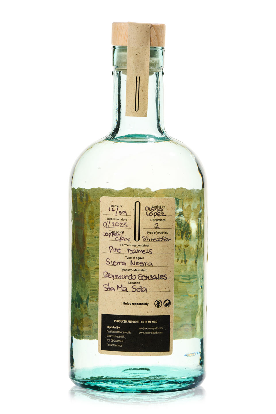 Sierra Negra — back label