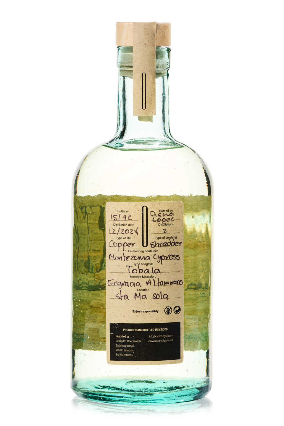 Tobalá — back label